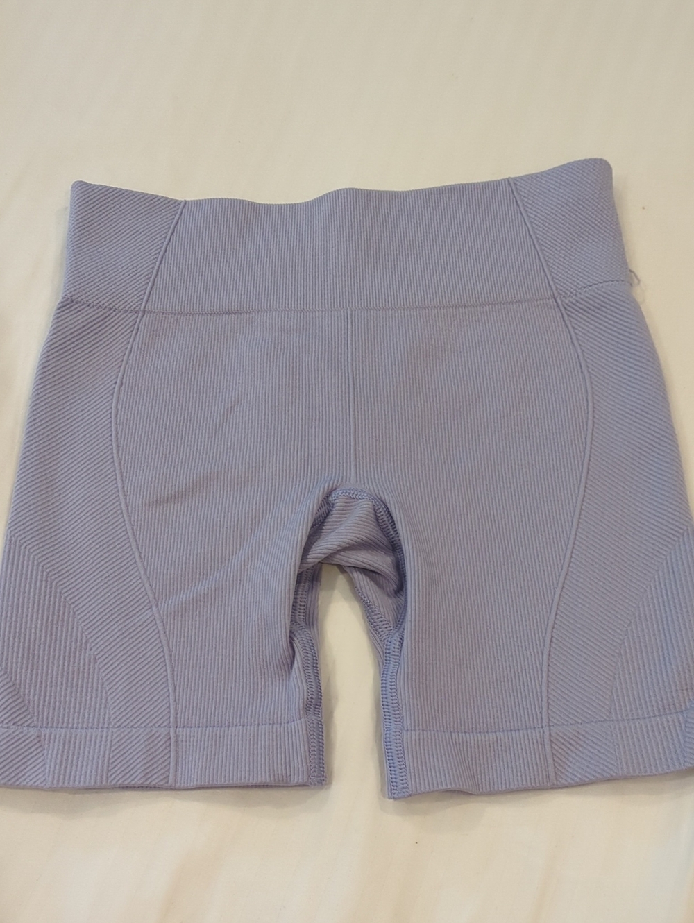 🩷 all in motion Ribbed High-Waist Bike Shorts in Light Purple